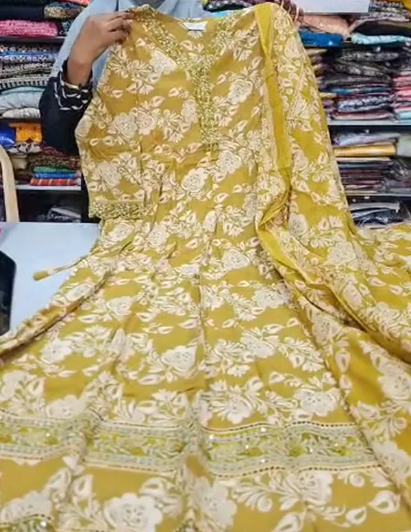 Anarkali Kurti with Dupatta Set | KS1170